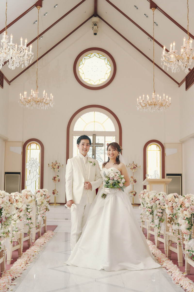 可愛らしいチャペルで