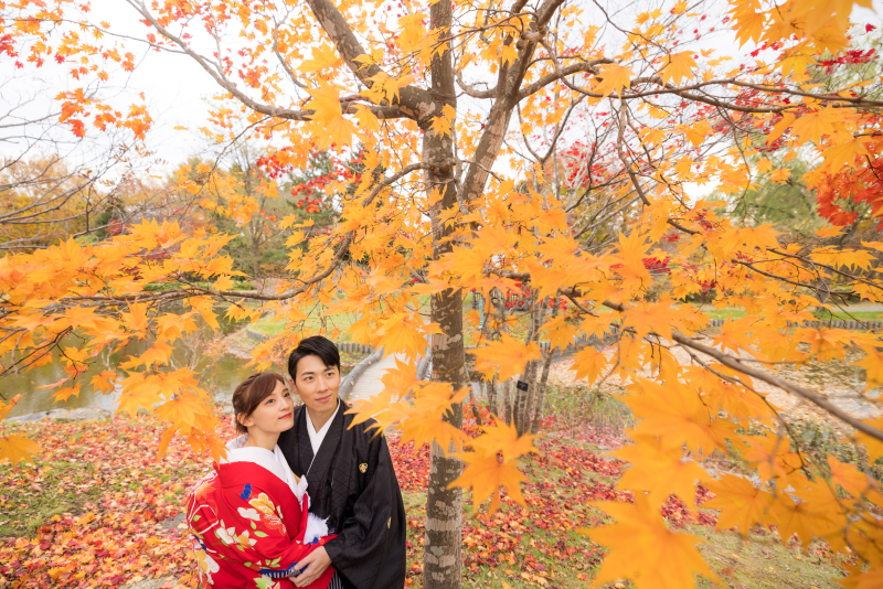 紅葉フォトウェディング・前撮り