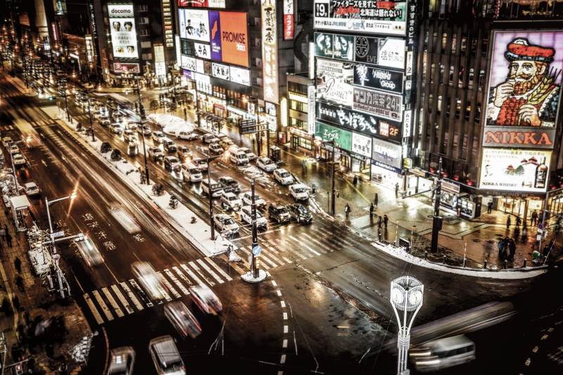 ラヴィファクトリー札幌店_夜景で撮影できる