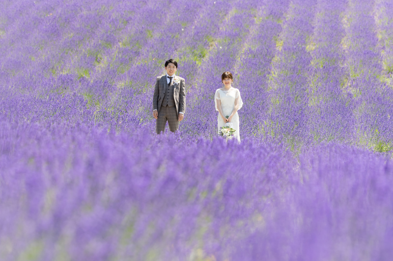 ウエディングドレスが映えるガーデン撮影**