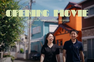 ふたりの物語を、好きな場所で。結婚式の幕開けを彩るムービープラン。事前にスタッフと打ち合わせして作り上げるオリジナルムービー。