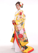 オリジナル色打掛（黄）