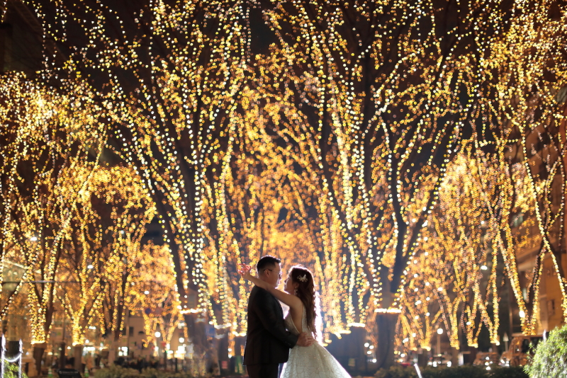 光のページェントにて