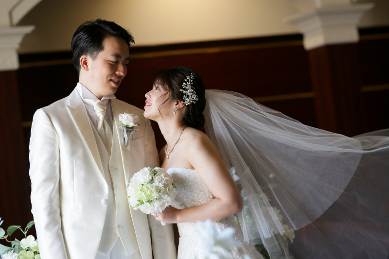 ベールをふわっと☆