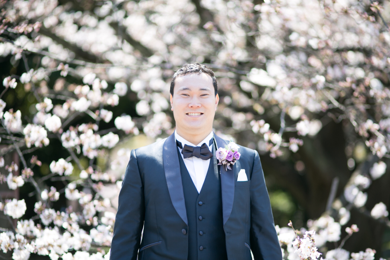 新郎様もこの笑顔