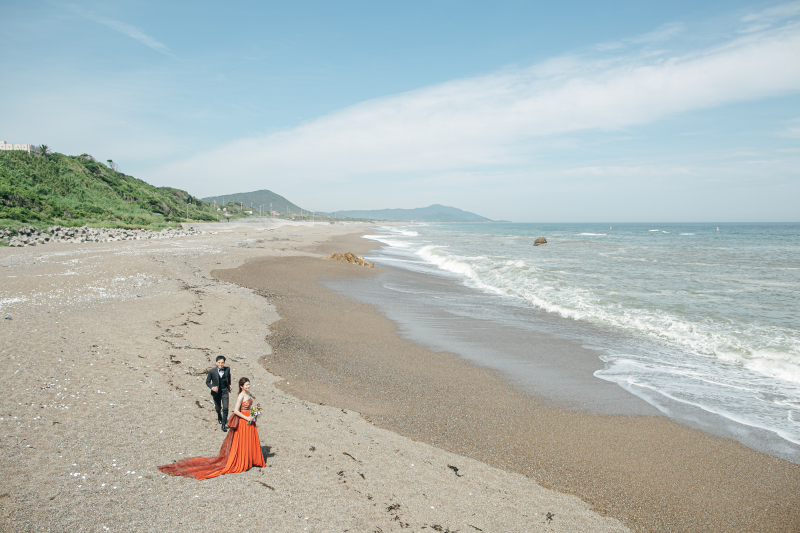 青い空と、青い海