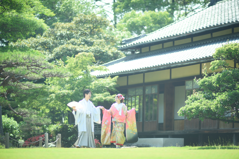 お庭でるんるん♪