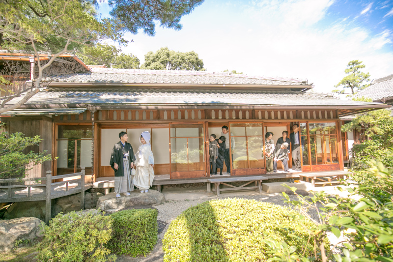 家族に見守られて