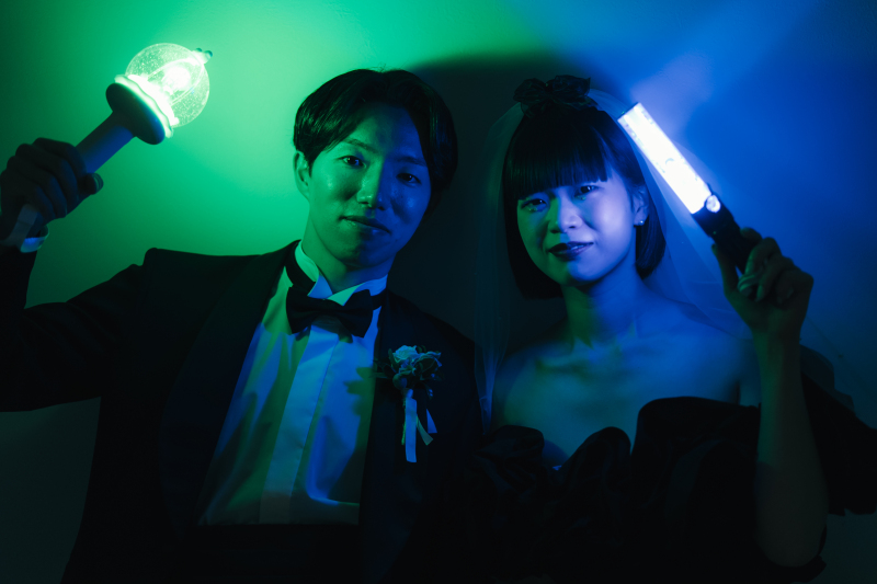 緑と青と