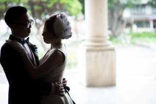 おしゃれなお屋敷前で