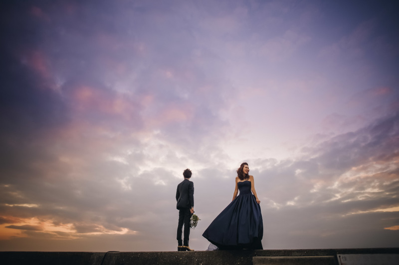 夕焼け→夜景フォト