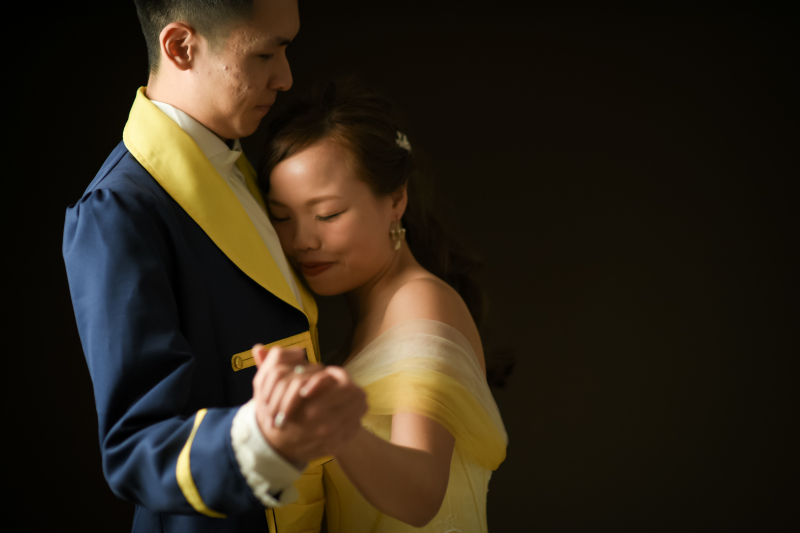 美女と野獣になりきって