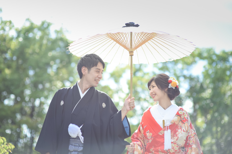 相合傘ショット