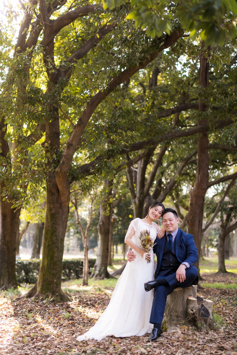 ちょうど良いサイズの切り株がありました!