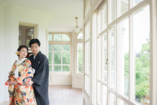 雨の日の六華苑