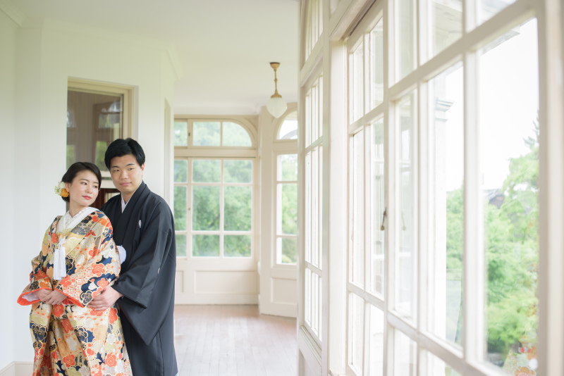 雨の日の六華苑