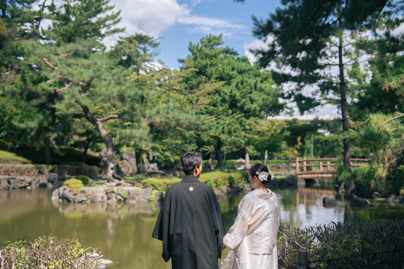 お二人の後ろからショット