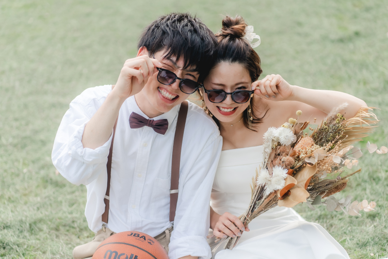 サングラスで！