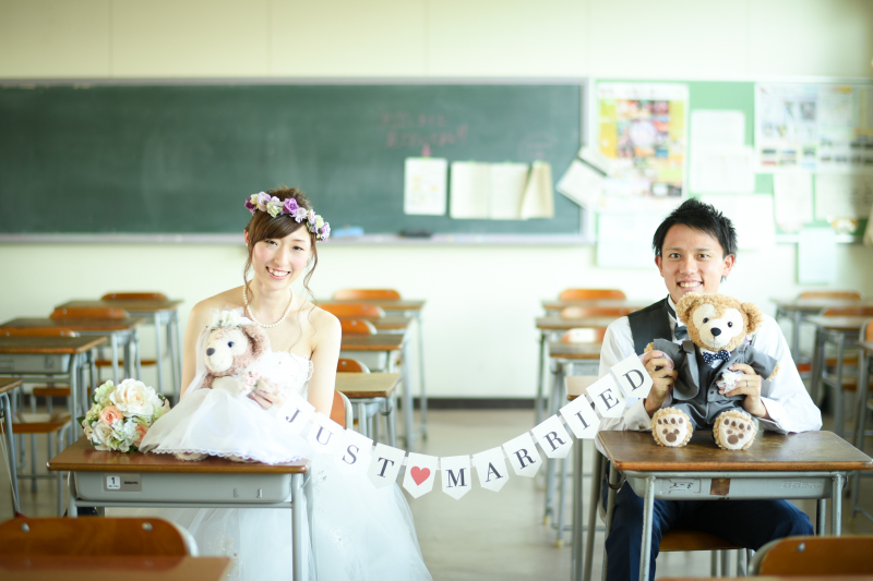 思い出の学校にて