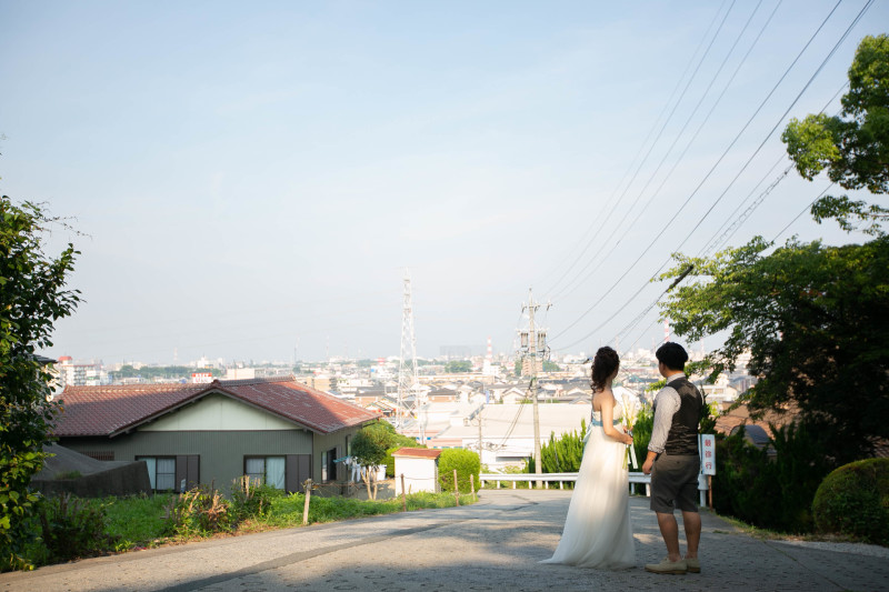 夕焼けの風景と