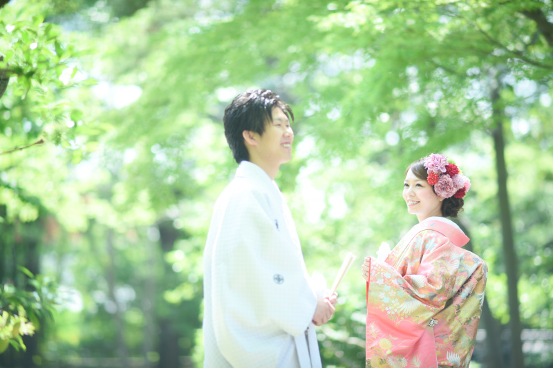 新緑に囲まれて