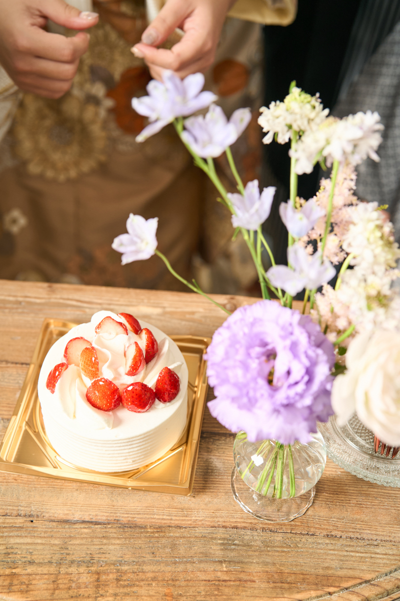 ケーキカット&ケーキバイト