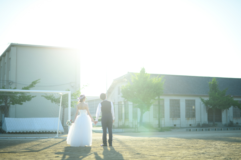 思い出の校庭にて