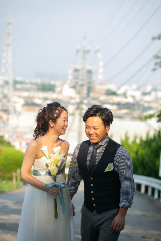 思い出の学校で撮影