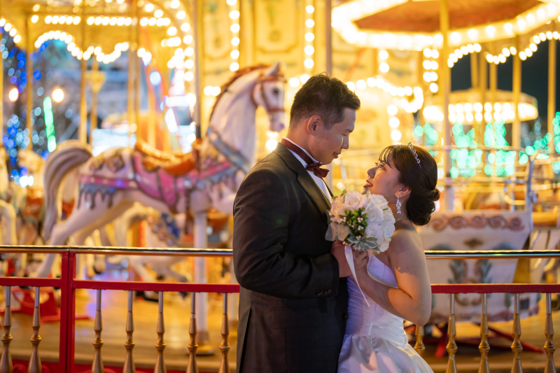 見つめ合いショットも