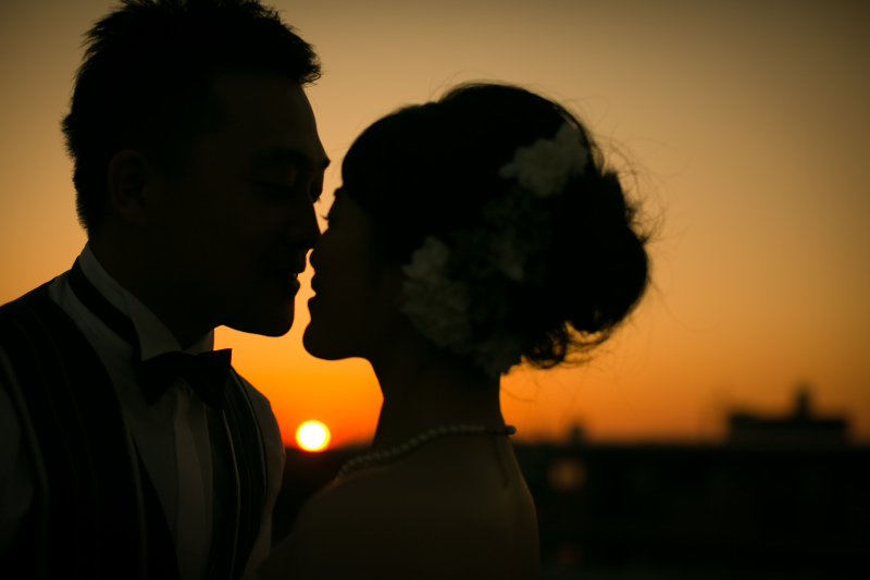 シルエット撮影