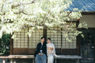 大切な振袖を身にまとい_晴天の名古屋城