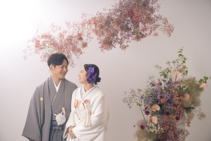 名古屋スタジオで叶える和装×花