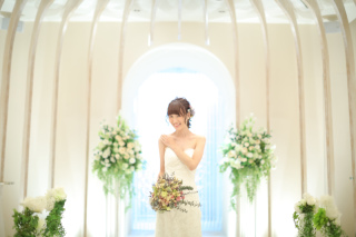 チャペルで撮影