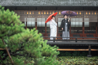 ロケーション撮影/和装/白鳥庭園