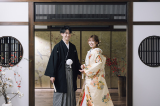 和装でスタジオフォト