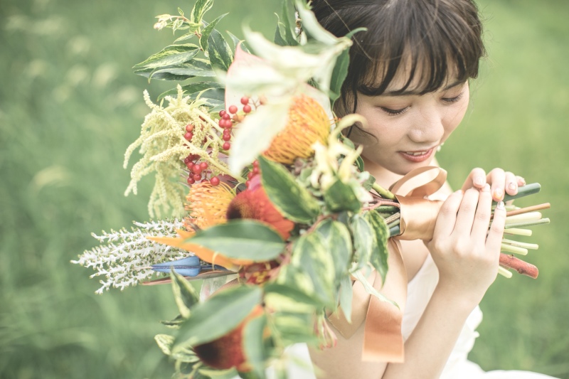 ブーケにもこだわって