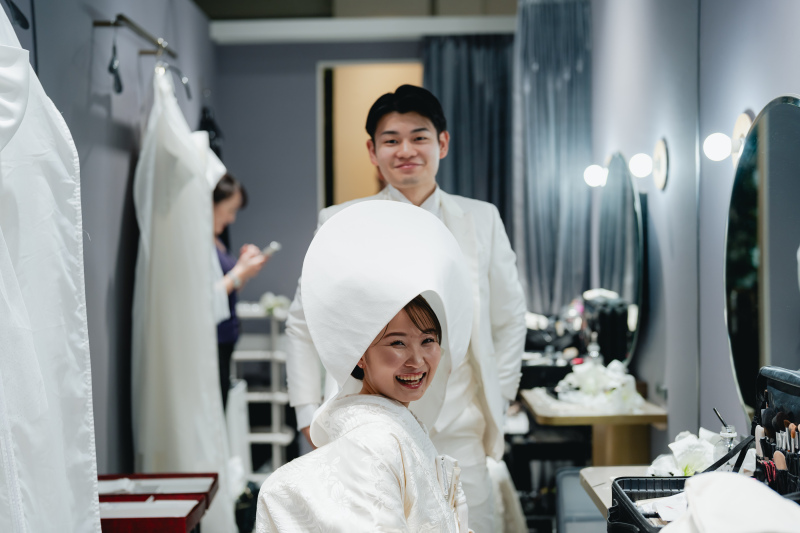 お支度部屋にて