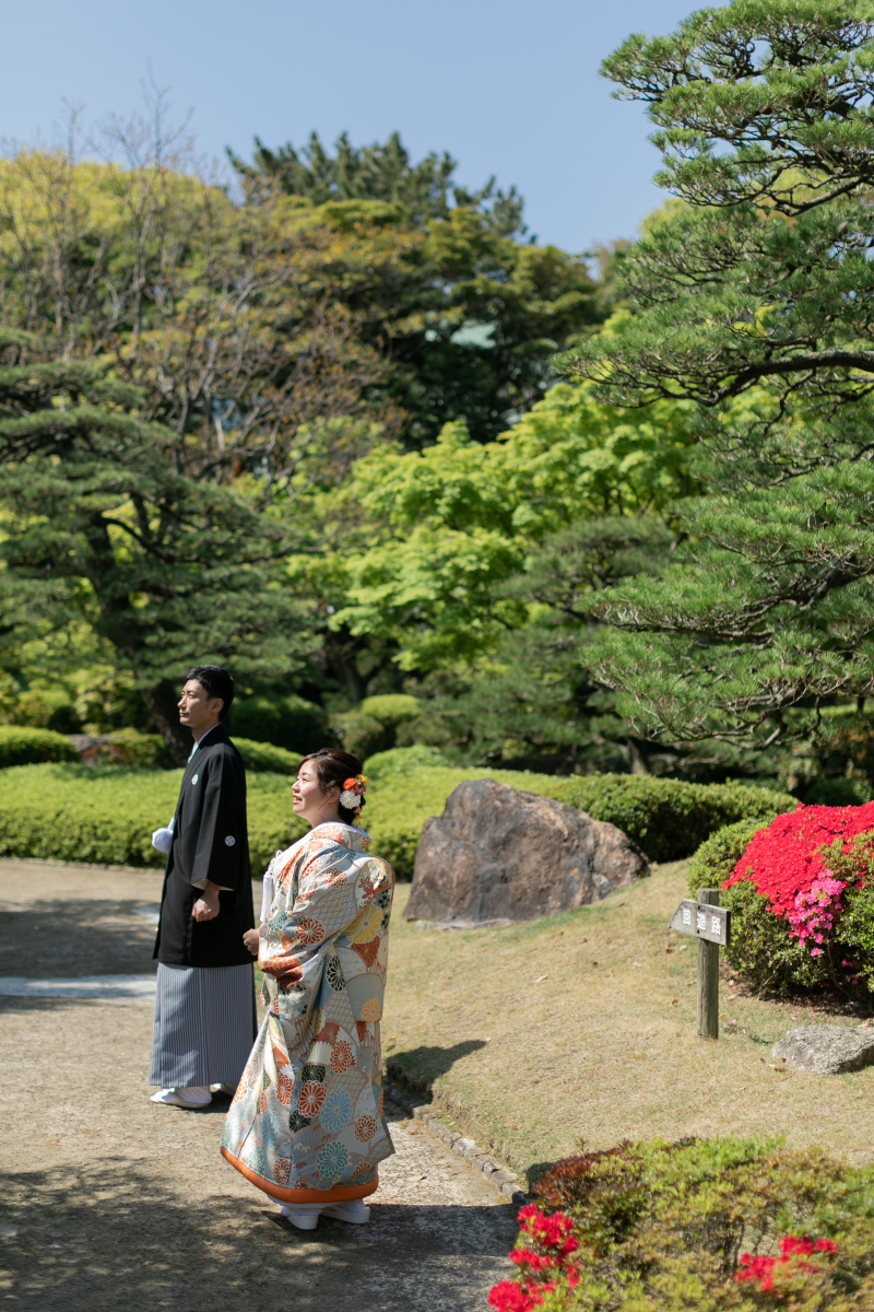エントランスにて爽やかに