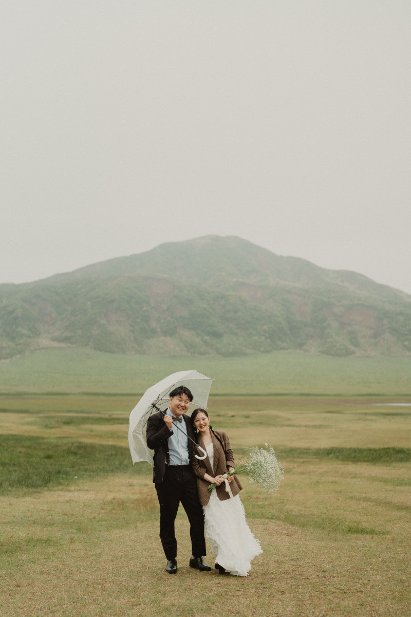 雨の中でも晴れやかな笑顔で！