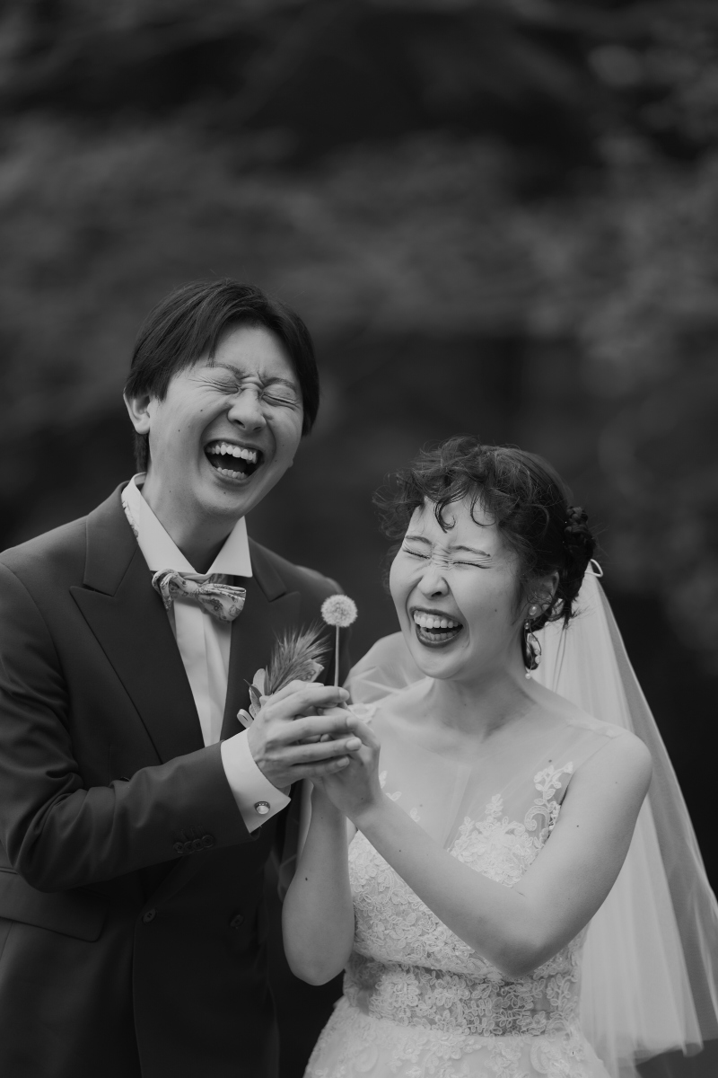 たんぽぽを見つけたお二人