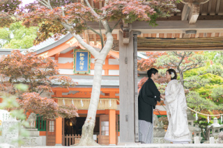 紅葉八幡宮にてロケーションフォト