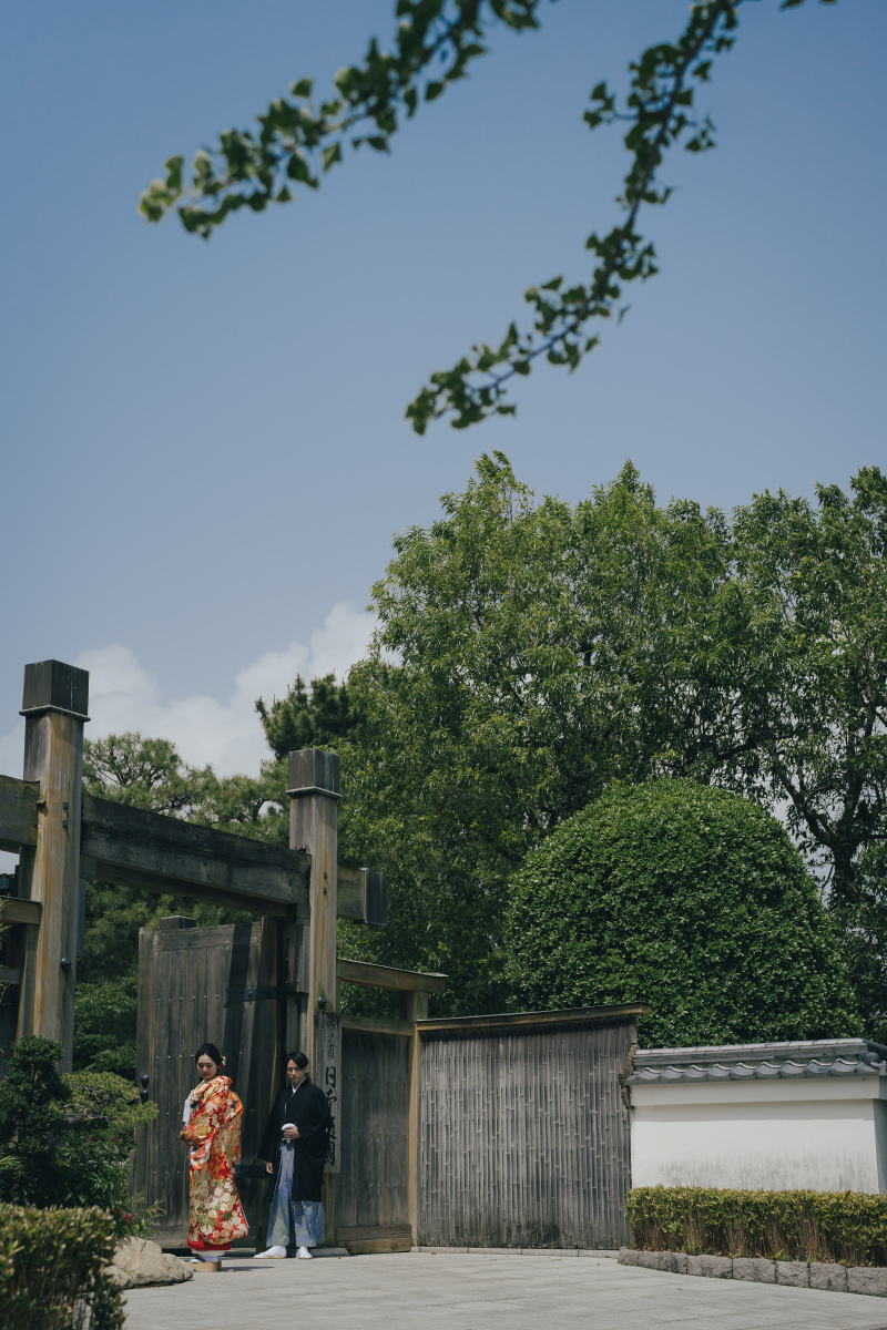 立派な門構えと一緒に