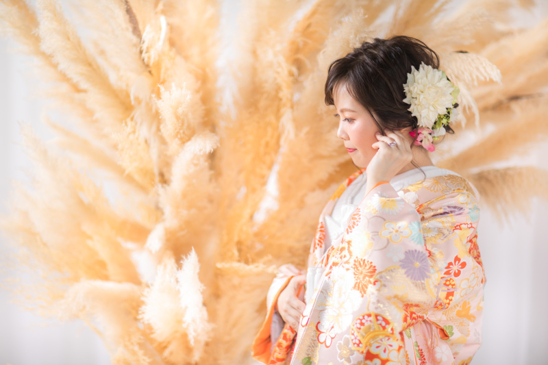 巨大パンパスオブジェ