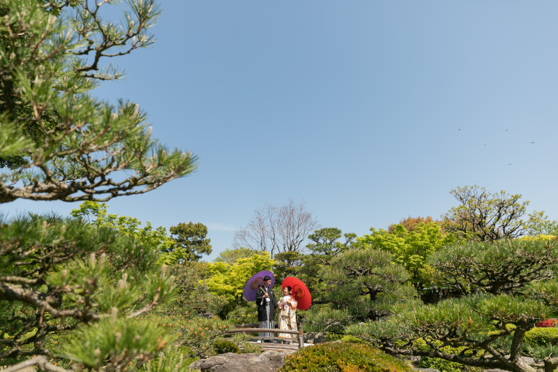 大濠日本庭園にて和装ロケフォト！