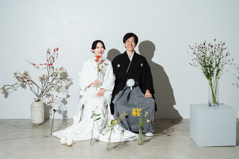 最後は沢山のお花と一緒に