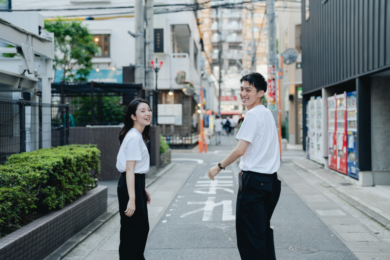 まずは歩きながら、振り返って！