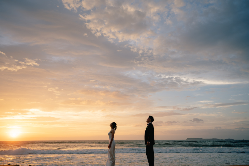 空を見上げて。