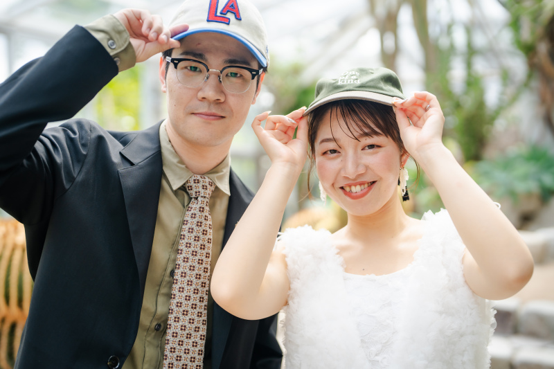 お気に入りの帽子と