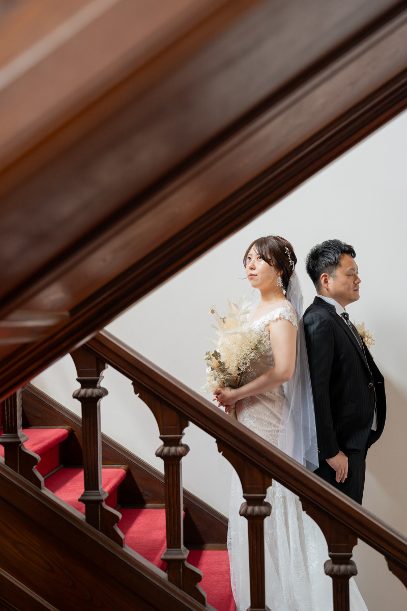 入口の階段から撮影スタート！