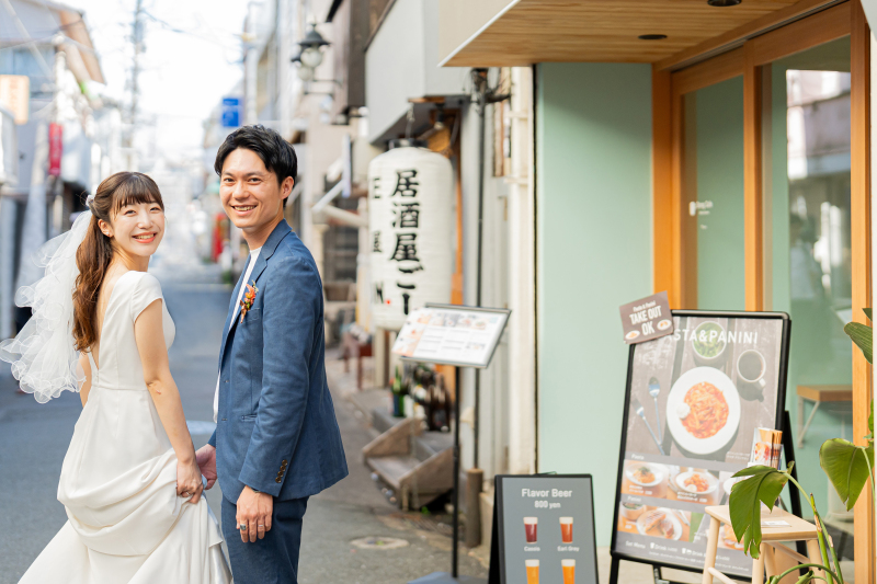 まずはお散歩してる感じで撮影スタート!